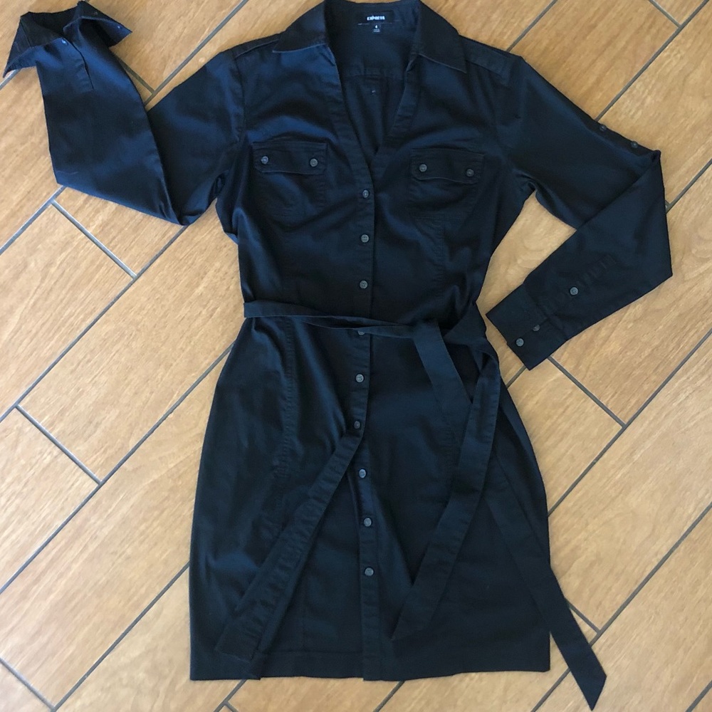 Express button dress